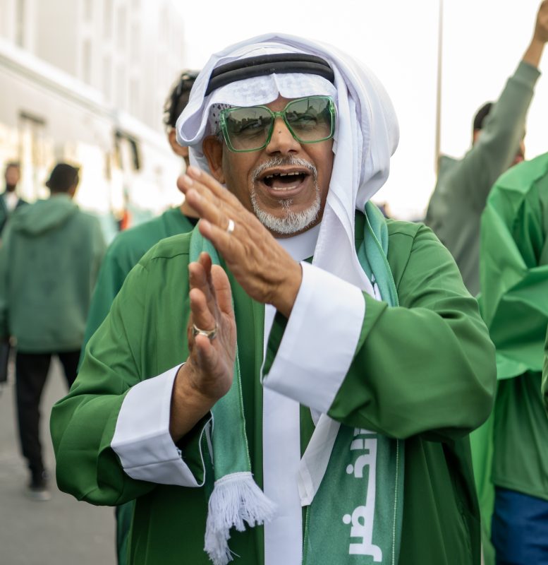 الجماهير السعودية - مباراة السعودية وعمان