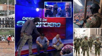 هروب زعيم المافيا واقتحام مبنى التلفزيون وسط حالة فوضى بالإكوادور