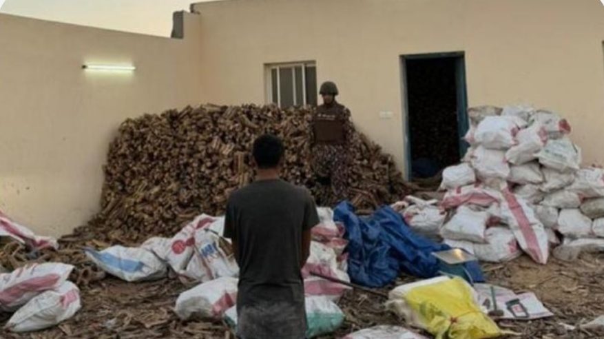ضبط مقيم يمني لتخزينه 106 أمتار مكعبة من الحطب المحلي