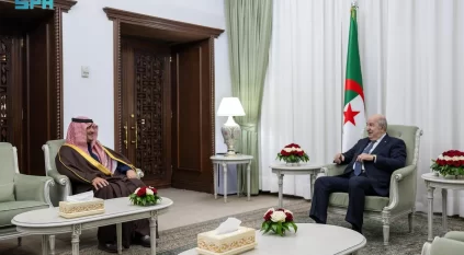الرئيس الجزائري يستقبل عبدالعزيز بن سعود ويستعرضان العلاقات الثنائية