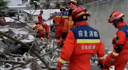 بالفيديو.. وفاة 47 شخصاً في انزلاق أرضي جنوب غرب الصين