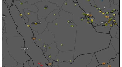 الرياض تسجل أدنى درجات الحرارة اليوم