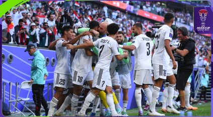 منتخب العراق يعبر اليابان بثنائية أيمن حسين