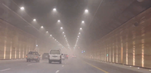 لقطات لحركة المرور بنفق طريق أبي بكر الصديق في الرياض بعد افتتاحه