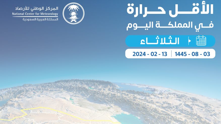 أدنى درجات الحرارة المسجلة اليوم في السعودية