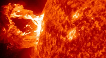 لحظة وقوع أقوى انفجار شمسي منذ أعوام