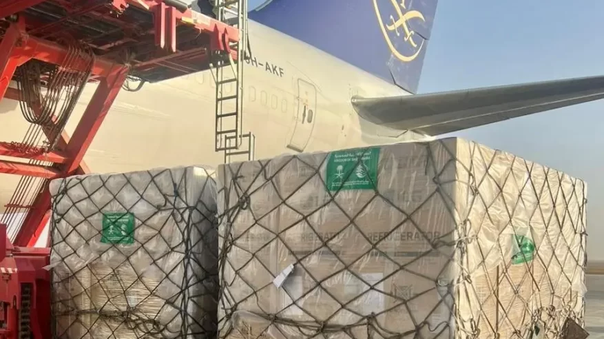 وصول الطائرة الإغاثية السعودية السابعة لأوكرانيا