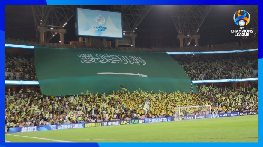 جمهور الاتحاد يحتفل بـ يوم التأسيس في مدرجات ملعب الجوهرة