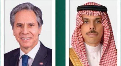فيصل بن فرحان يناقش المستجدات الإقليمية مع نظيره الأمريكي