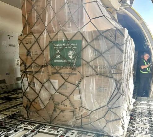 وصول الطائرة الإغاثية السعودية الـ 13 تحمل مساعدات للشعب الأوكراني