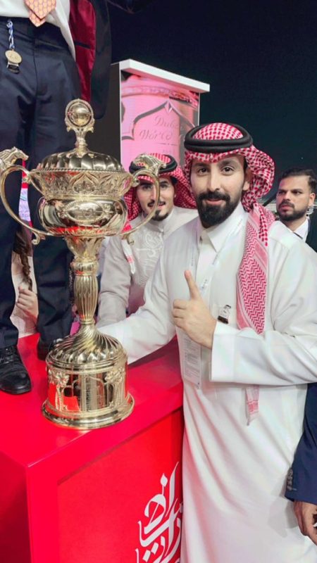 الاحتفال بالفوز بلقب كأس دبي العالمي