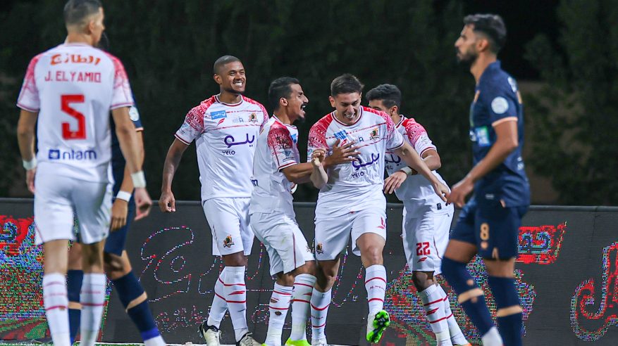 الوحدة يهزم الفيحاء بشق الأنفس
