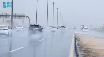 لقطات من أمطار الرياض الصباحية