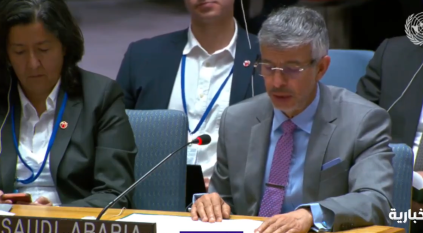 مندوب السعودية أمام مجلس الأمن: ندعو لقرار وقف إطلاق النار في غزة