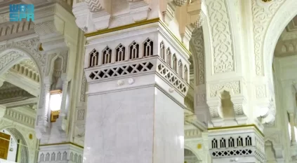 تعقيم هواء المسجد الحرام بالأشعة فوق البنفسجية 9 مرات يوميًّا