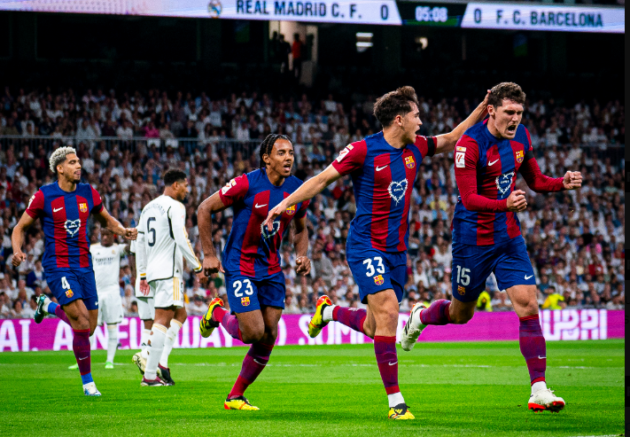 شاهد .. هدفا الشوط الأول من مباراة ريال مدريد وبرشلونة