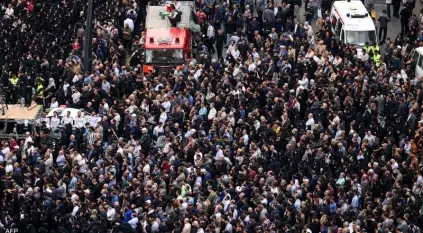 لحظة وصول جثمان الرئيس الإيراني إلى طهران