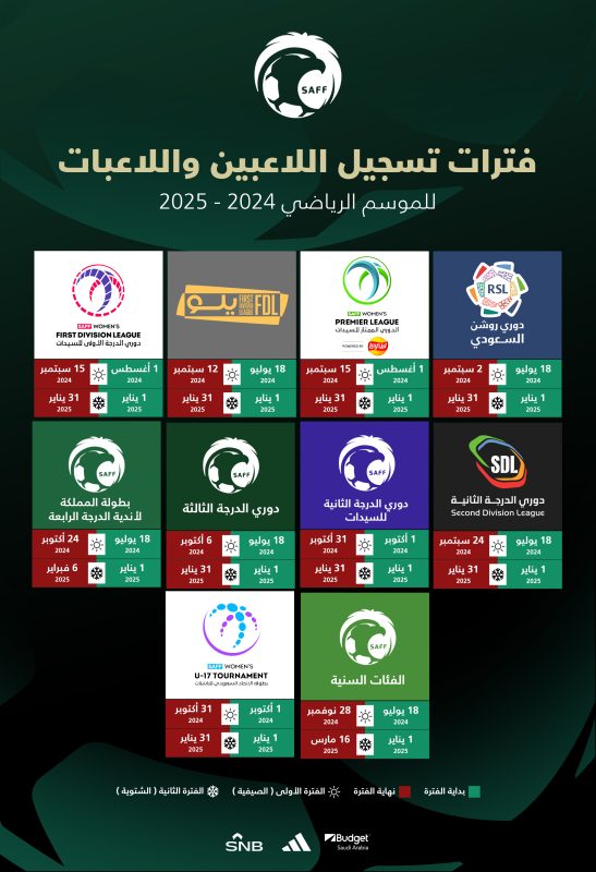 تسجيل اللاعبين في دوري روشن