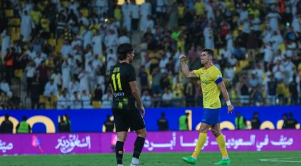 النصر يتفوق على الاتحاد بهدف في الشوط الأول