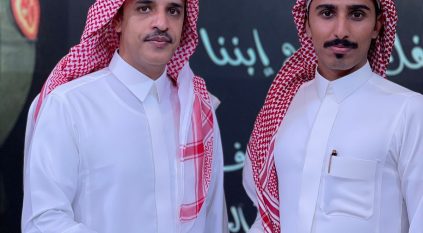 علي الزهراني يحتفل بتخرج حفيده من كلية الملك عبدالله للدفاع الجوي