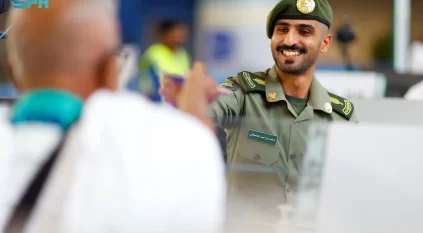 جوازات مطار الملك عبدالعزيز بجدة تستقبل رحلات ضيوف الرحمن القادمين من سوريا