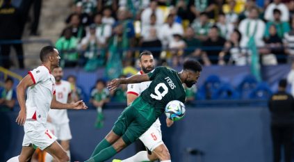 منتخب السعودية يتأخر أمام الأردن بهدفين في الشوط الأول