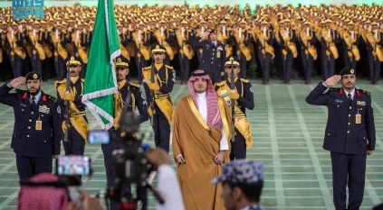 برعاية عبدالعزيز بن سعود.. لقطات من تخريج 1410 طلاب بكلية الملك فهد