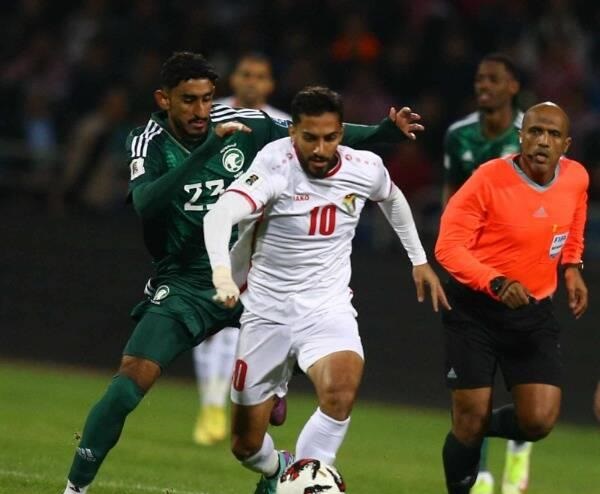 مباراة السعودية والأردن