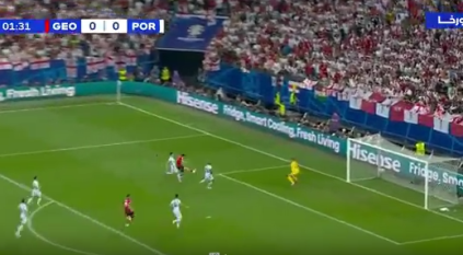 شاهد .. كفاراتسيخيليا يُباغت البرتغال بهدف في الدقيقة الأولى