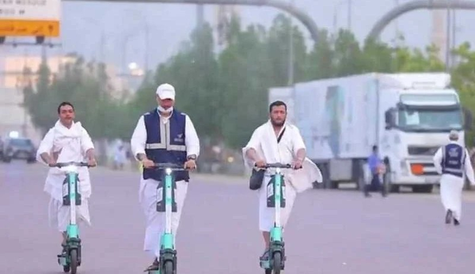 السكوتر الكهربائي يسهل نقل الحجاج عبر 3 مسارات