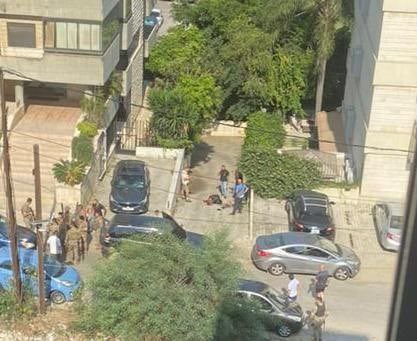 لحظة الهجوم المسلح على السفارة الأمريكية في لبنان