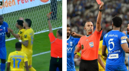 تغريم الهلال 10000 ريال بعد حالتي الطرد أمام النصر