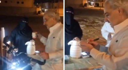 هدية الوليد بن طلال لبائعة القهوة