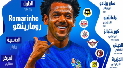 أرقام رومارينيو المنضم حديثًا لـ نيوم