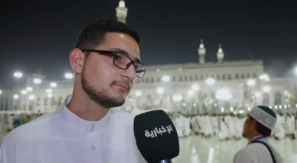 شاب فلسطيني يؤدي مناسك الحج يشكر ولي العهد: المجد صار لك عنوان 