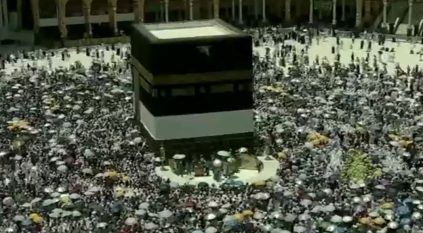لقطات لامتلاء صحن المطاف بالحجاج صباح اليوم