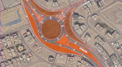 تنفيذ أعمال تطوير طريق الخليج العربي بسيهات في القطيف