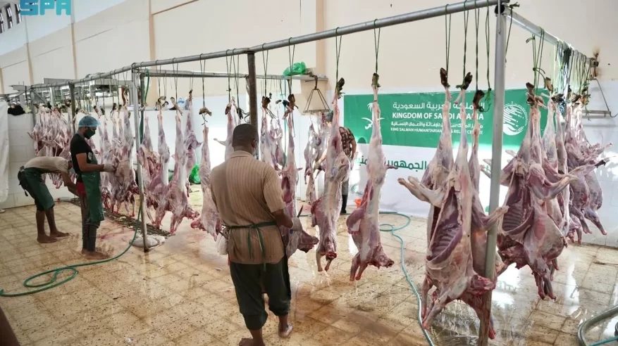 مركز الملك سلمان للإغاثة يوزع 880 أضحية في الصومال