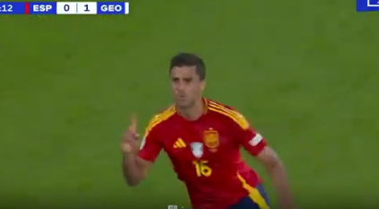 شاهد .. رودري يسجل هدف التعادل لـ منتخب إسبانيا