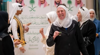 وصول ضيوف خادم الحرمين الشريفين للحجّ من سوريا إلى مكة المكرمة