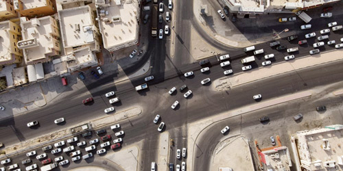 تحديثات للحركة المرورية بتقاطع طريق الملك عبدالله مع العقير بالأحساء 