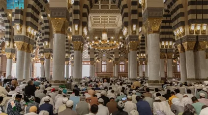 ليلة ختم القرآن بالمسجد النبوي.. خطة تشغيلية استثنائية لإدارة الحشود بصلاة التراويح