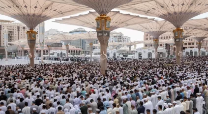 عناية متكاملة لاستقبال المصلين في المسجد النبوي يوم الجمعة