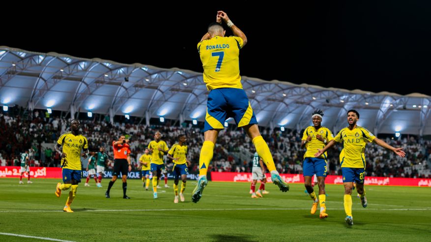 ثلاثية تضمن لـ النصر الفوز بـ مباراة al-ettifaq vs al-nassr