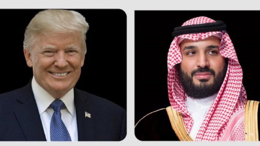 ولي العهد يجري اتصالًا هاتفيًّا بالرئيس الأمريكي دونالد ترامب