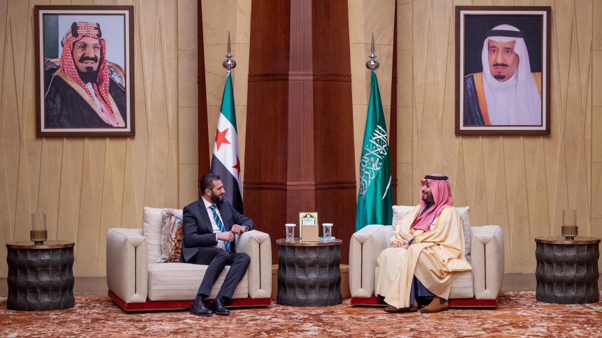 ولي العهد يستقبل الرئيس السوري أحمد الشرع