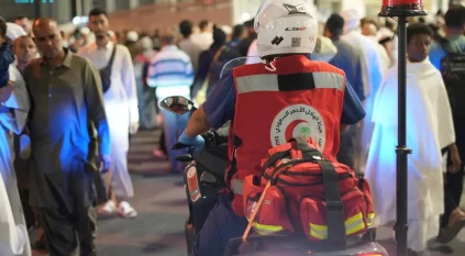 الفرق الإسعافية تعيد النبض لمعتمر مغربي في المسجد الحرام