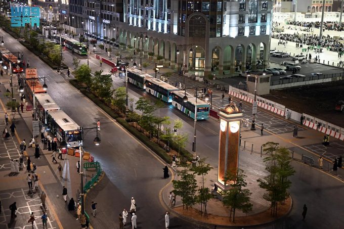 حافلات المدينة تعلن عن مواعيد خدمة النقل الترددي لصلاة العيد بالمسجد النبوي ومسجد قباء