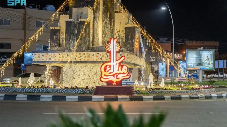 شوارع الباحة تزدان استعدادًا لاستقبال عيد الفطر