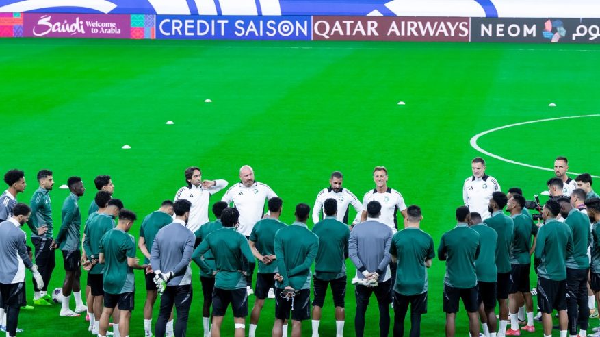 المنتخب السعودي يُنهي تحضيراته لمباراة الصين